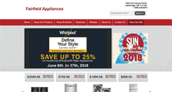Desktop Screenshot of fairfieldappliances.com